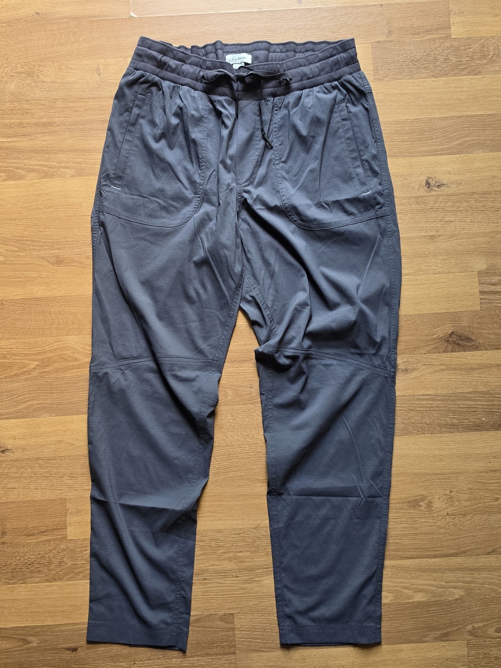 L.L. Bean Women's Relaxed Fit Drawstring Pants - Dark Gray Gorpcore Hiking